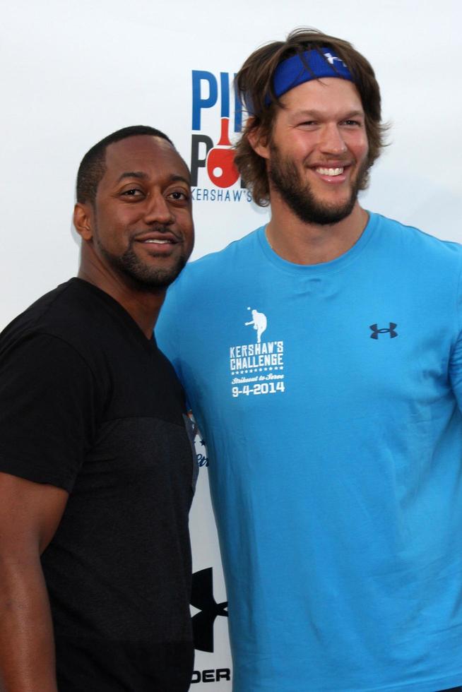 los angeles, 4 settembre - jaleel white, clayton kershaw al ping pong 4 scopo evento di beneficenza al Dodger Stadium il 4 settembre 2014 a los angeles, ca foto