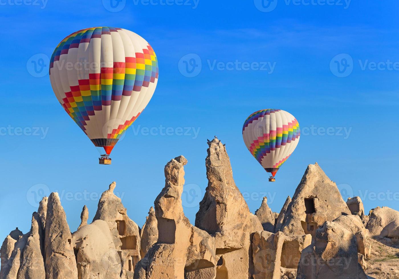 palloncini sopra la cappadocia. foto