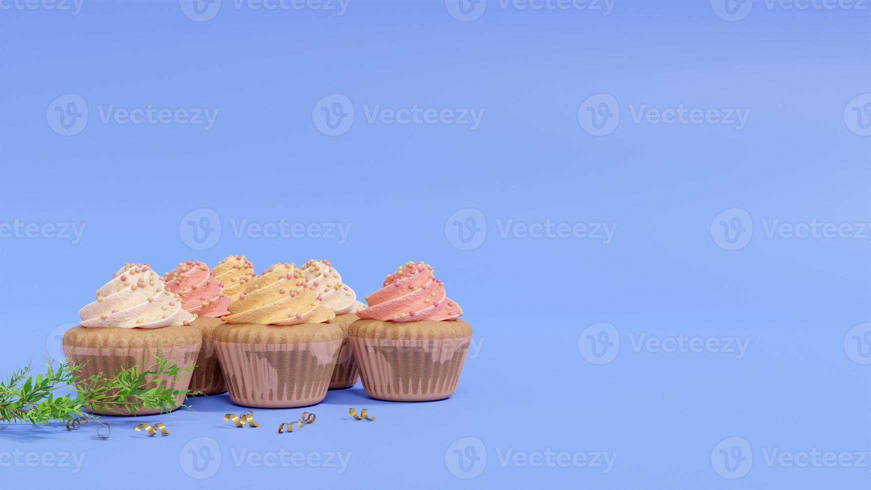 sfondo di cupcake festa foto