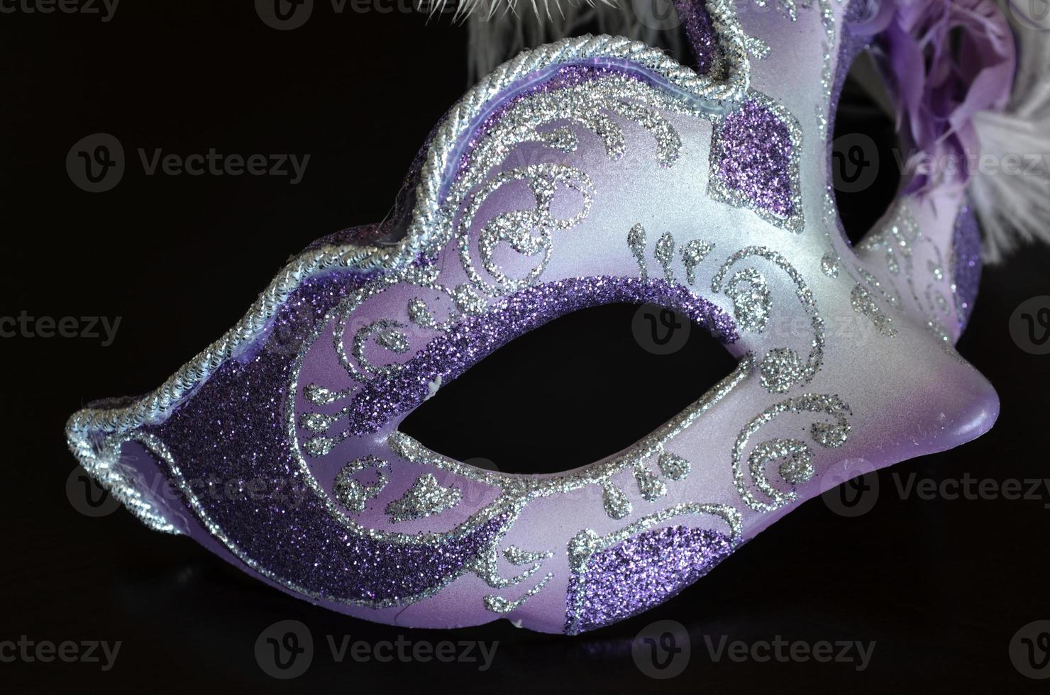 maschera veneziana con piume foto