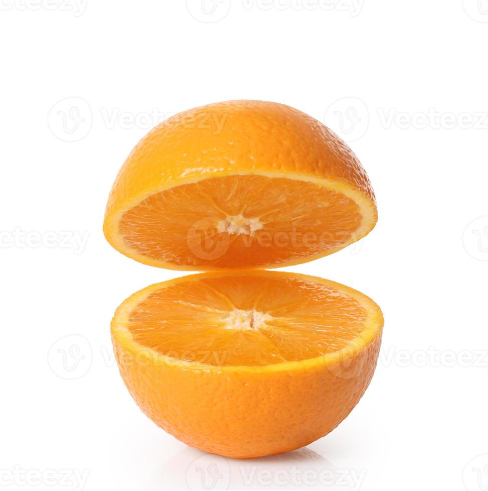 frutta arancione isolata foto