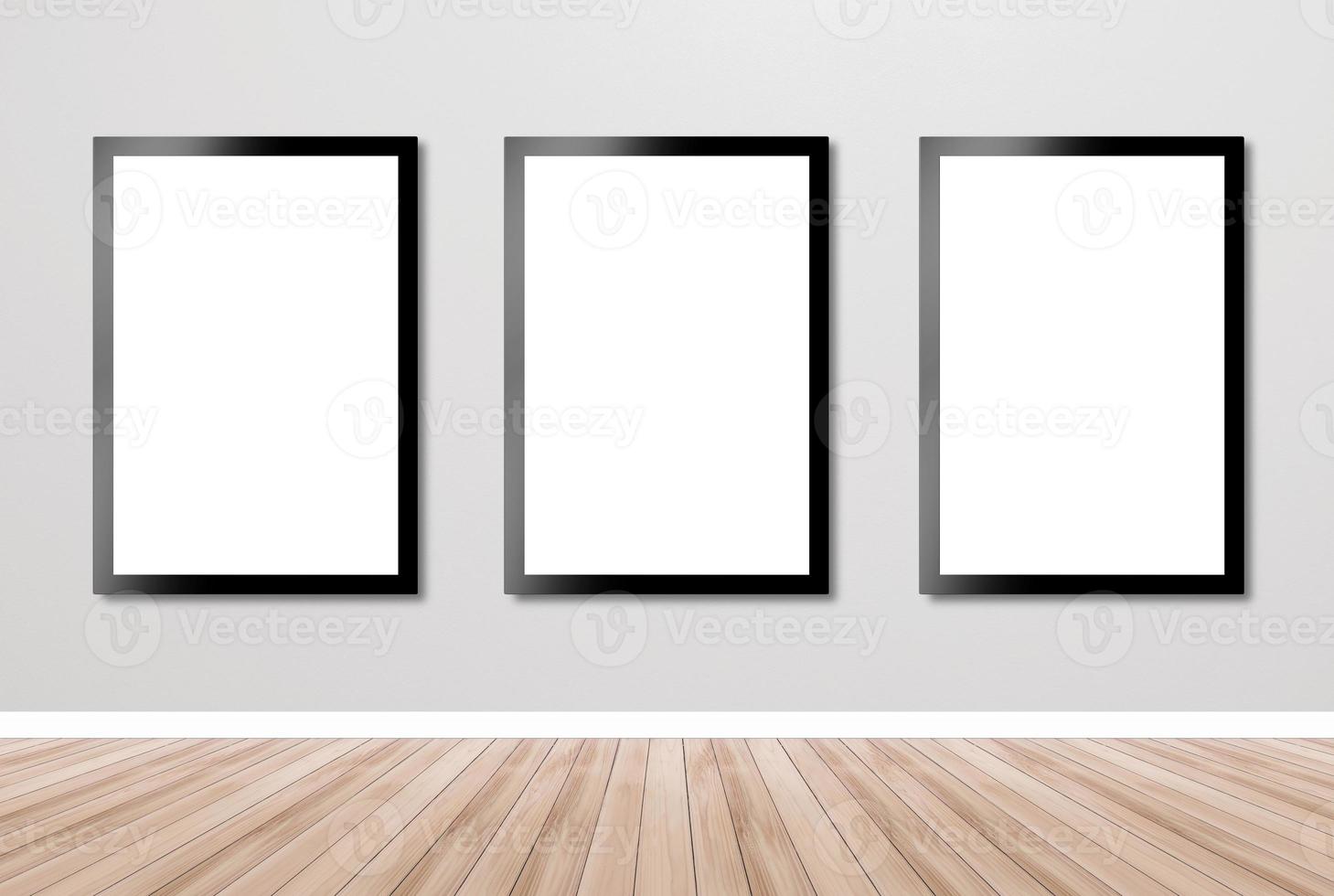 poster decorazione camera sfondo vuoto cornice bianca pavimento in legno camera sfondo carta da parati fondale design foto