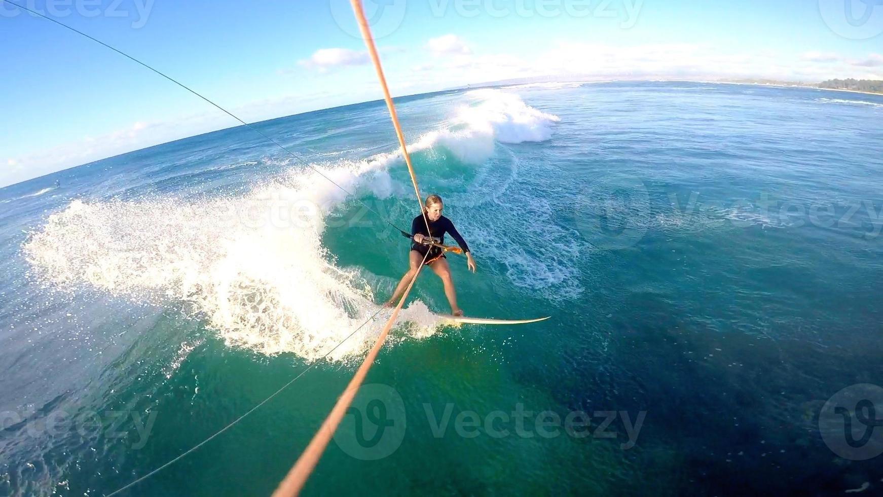 kitesurf gopro selfie hawaii foto
