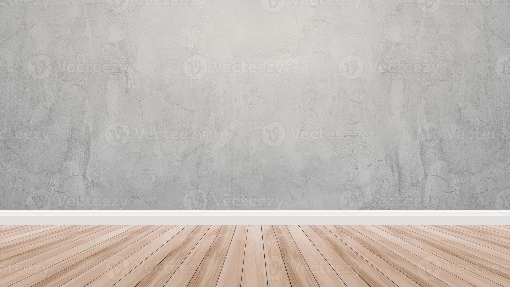 pavimento in legno marrone e parete in cemento decorazione design camera sfondo sfondo camera sfondo astratto carta da parati foto