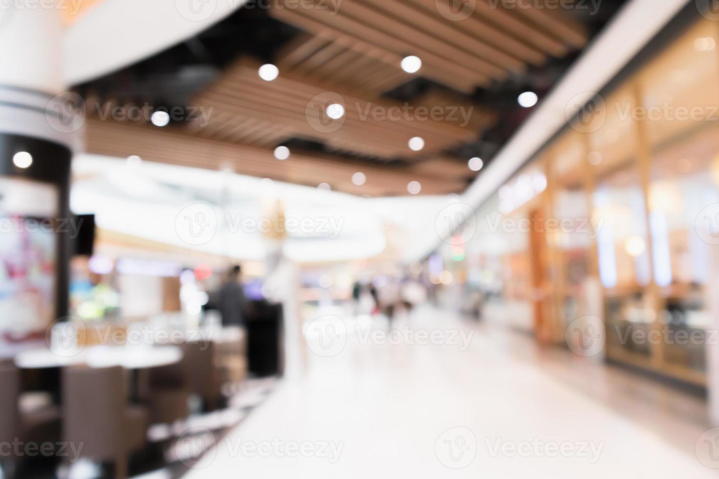 sfocatura astratta sfondo sfocato interno moderno centro commerciale foto