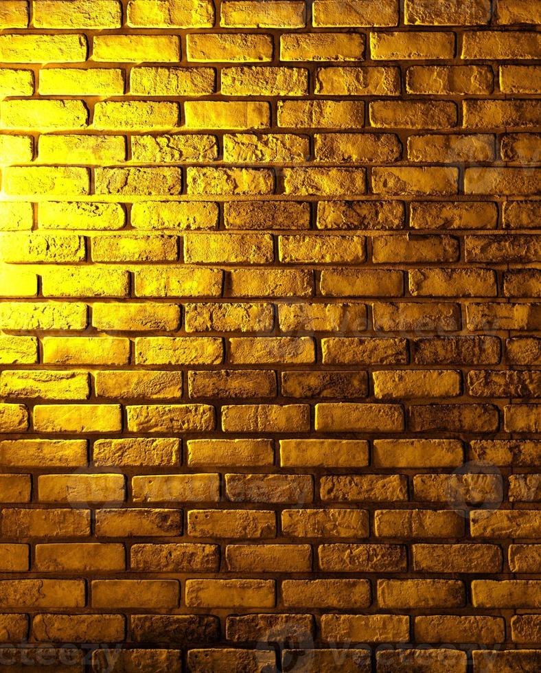 lustro di luce blocco muro di mattoni splendidamente organizzato texture di sfondo. foto