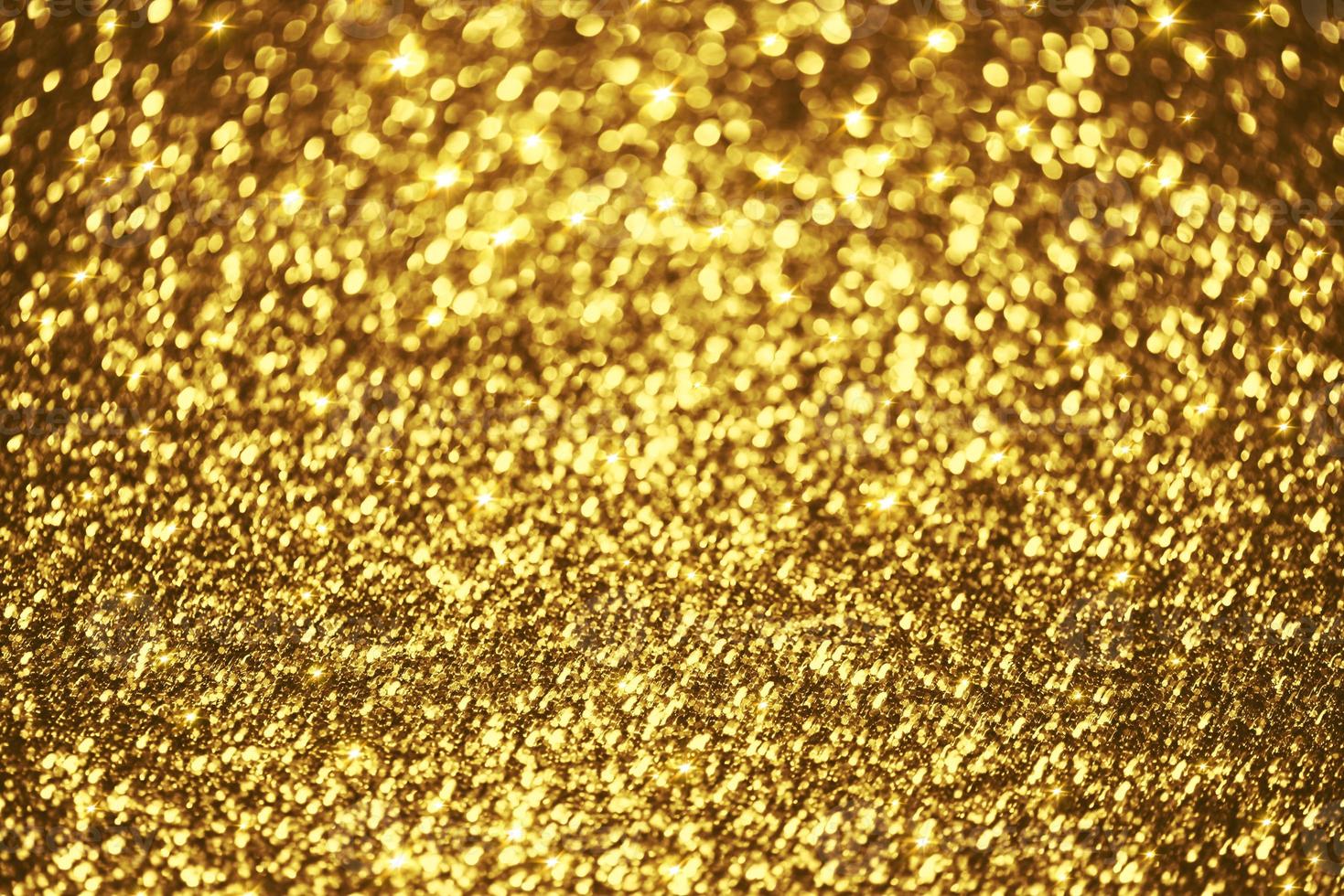 golden glitter bokeh illuminazione texture sfocato sfondo astratto per compleanno, anniversario, matrimonio, capodanno o natale foto