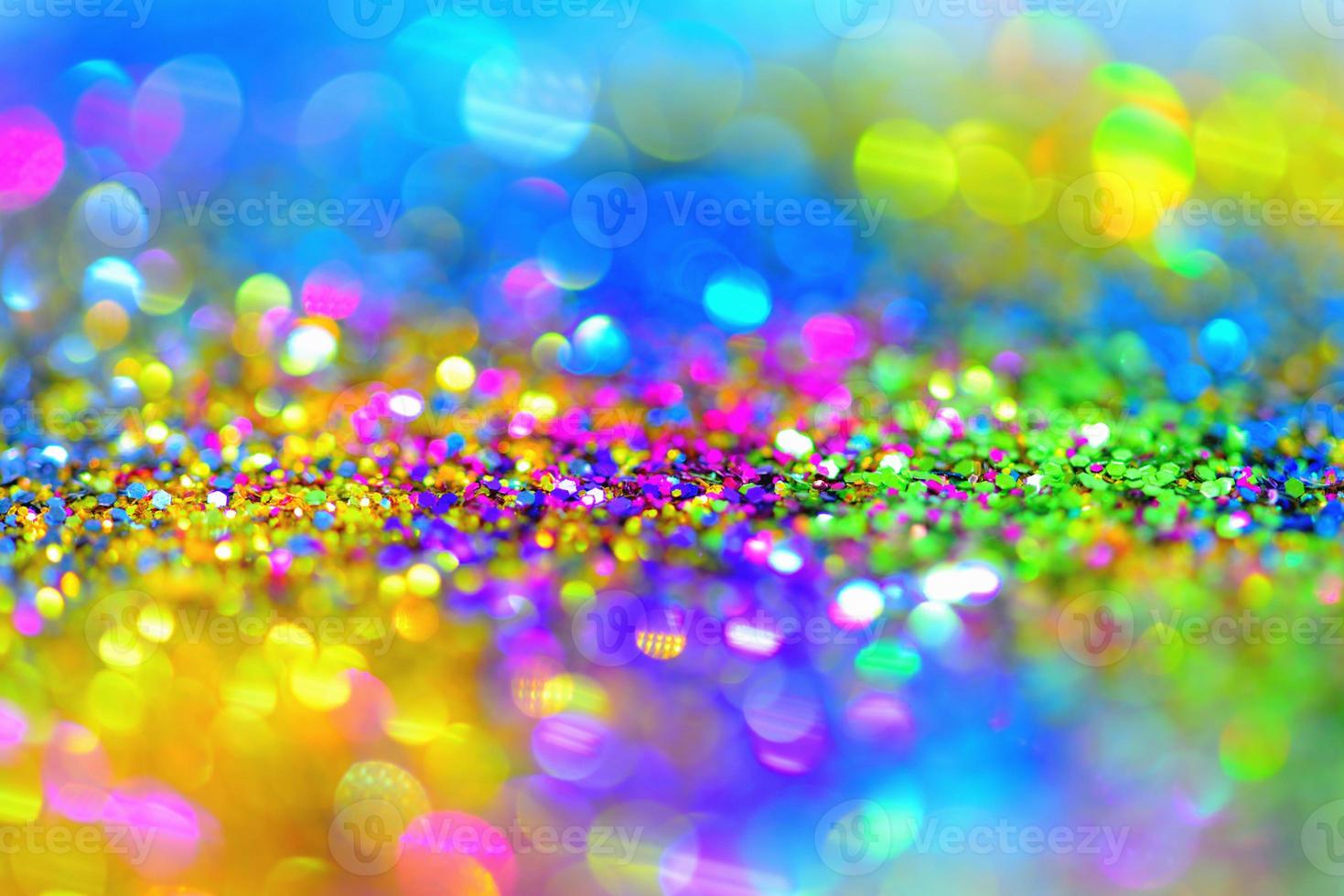 bokeh glitter colorfull sfocato sfondo astratto per compleanno, anniversario, matrimonio, capodanno o natale foto