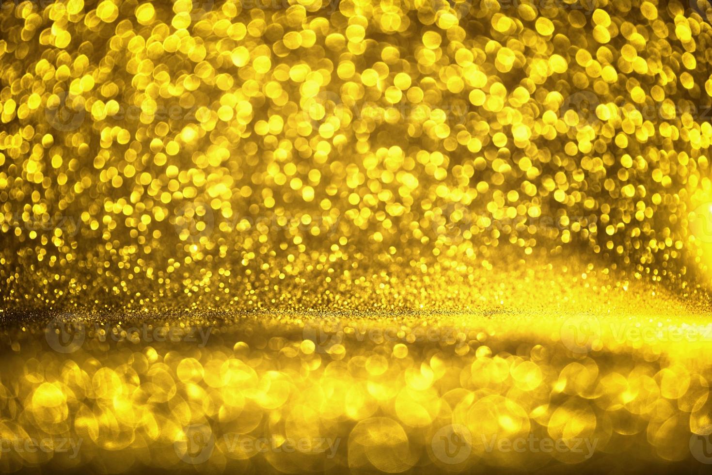 golden glitter bokeh illuminazione texture sfocato sfondo astratto per compleanno, anniversario, matrimonio, capodanno o natale foto