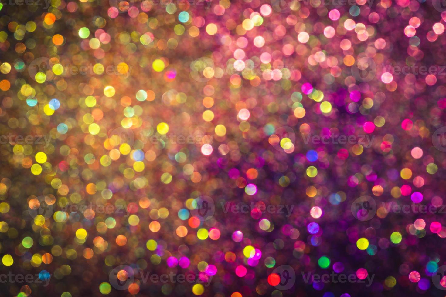 effetto bokeh glitter colorato sfocato sfondo astratto per compleanno, anniversario, matrimonio, capodanno o natale foto