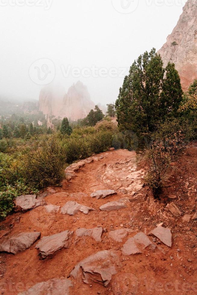 vista paesaggio roccioso rosso foto