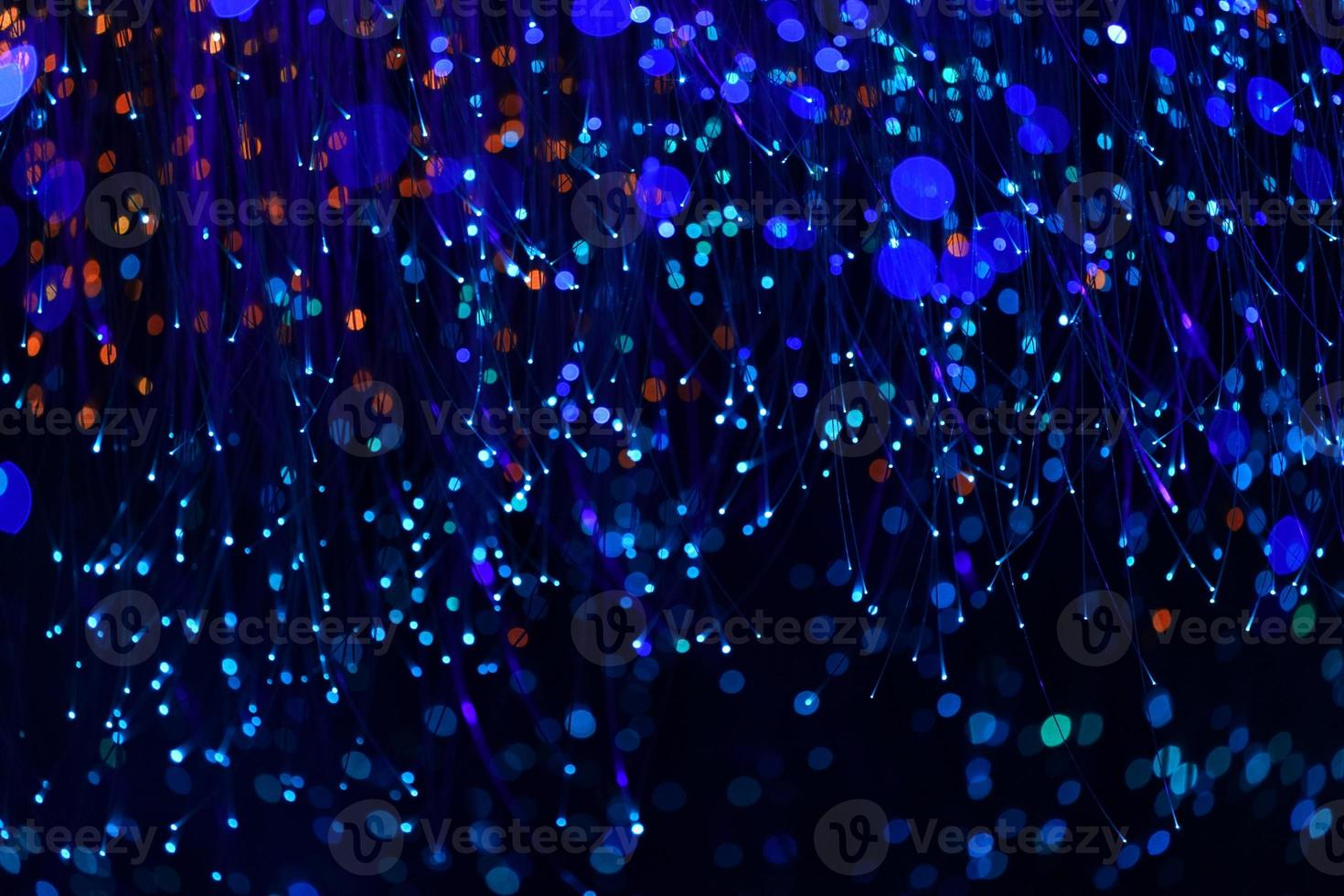 fantastico sfondo sfocato e bokeh blu scuro nella grotta del mistero. foto