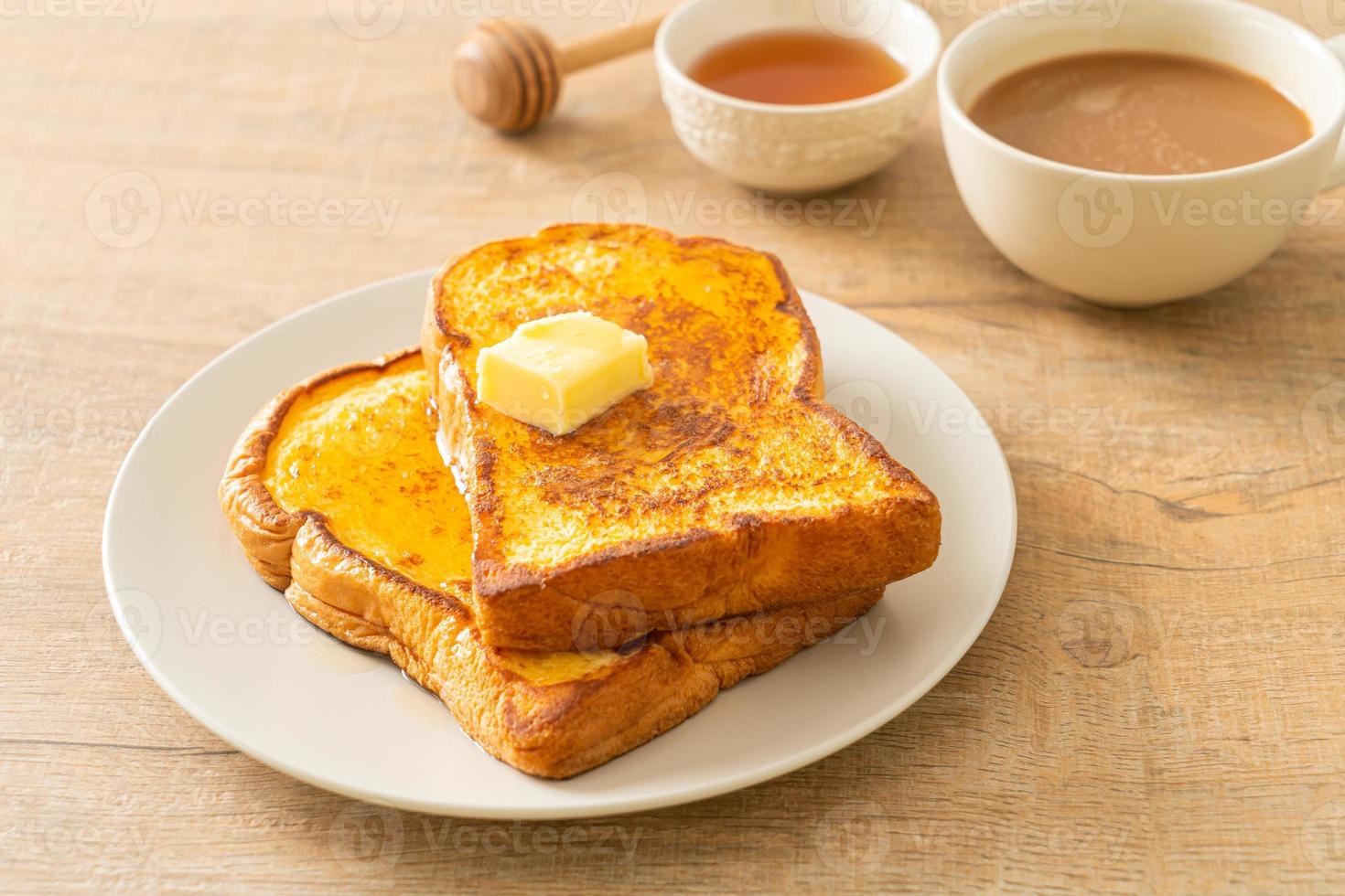 french toast con burro e miele foto