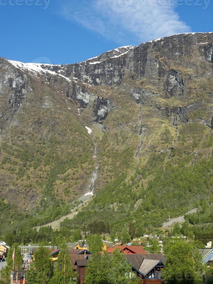 il villaggio di flam in norvegia foto