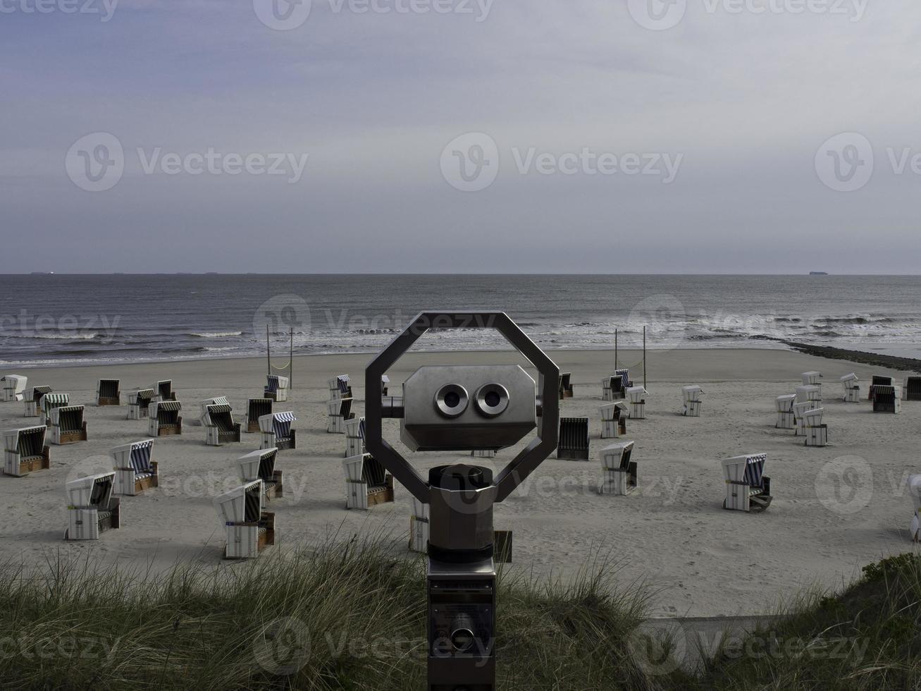 isola di wangerooge nel mare del nord foto