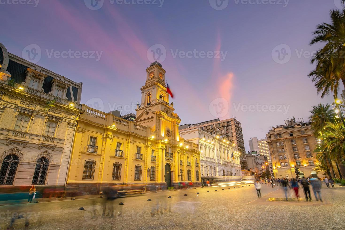 plaza de las armas piazza a santiago cile foto