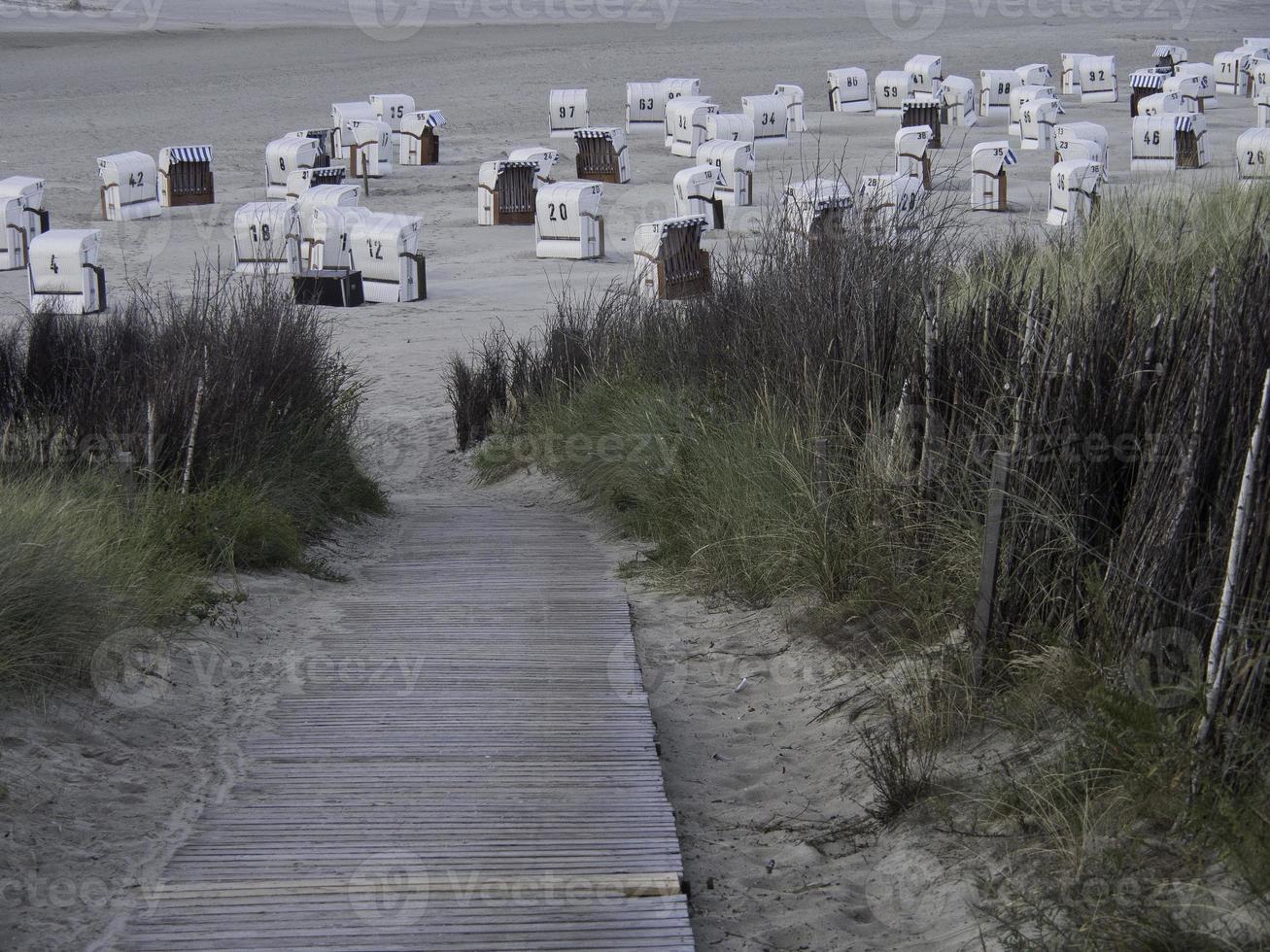 l'isola Spiekeroog nel Mare del Nord foto