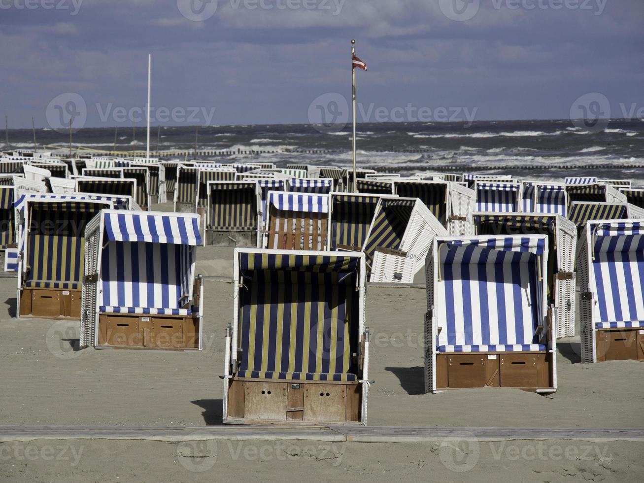 isola di wangerooge nel mare del nord foto