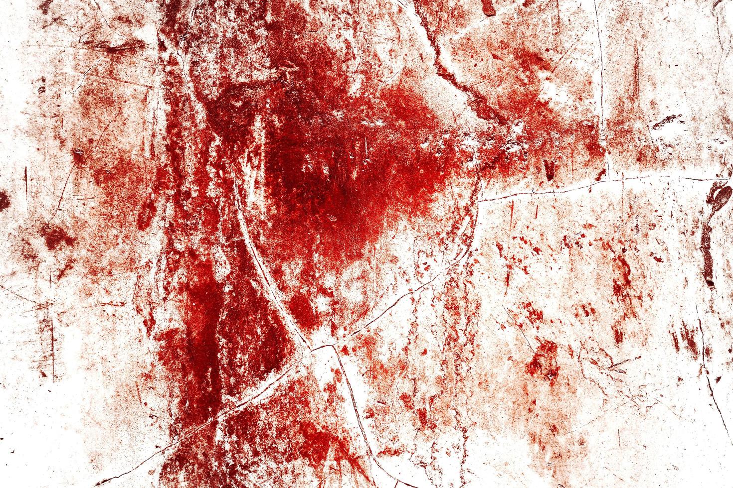 muro sanguinante spaventoso. muro bianco con schizzi di sangue per lo sfondo di Halloween. foto