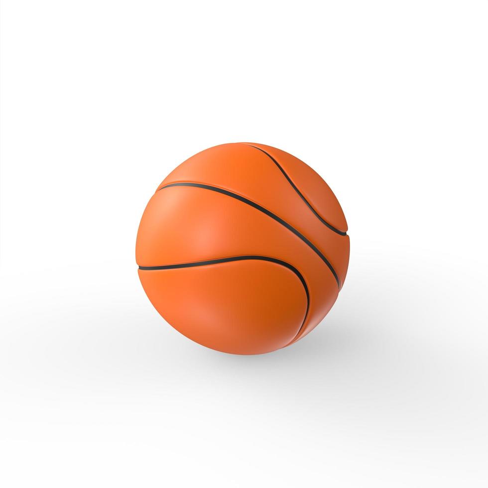 palla da basket isolata on white foto
