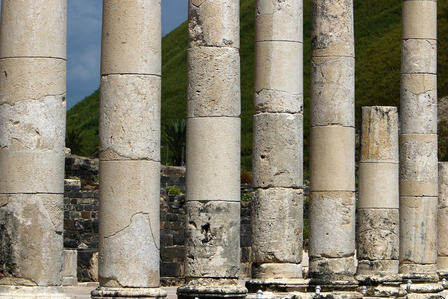 anche se Shean. rovine di un'antica città romana in Israele. foto