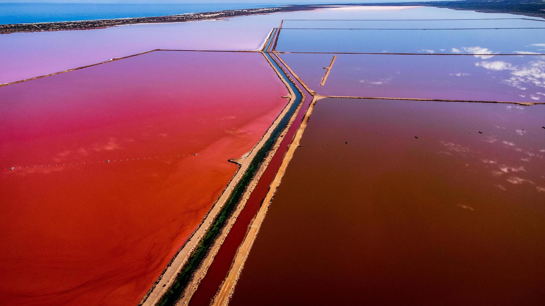 vedute aeree della laguna di hutt wa foto