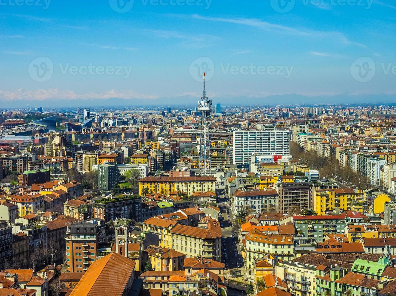 hdr milano vista aerea foto