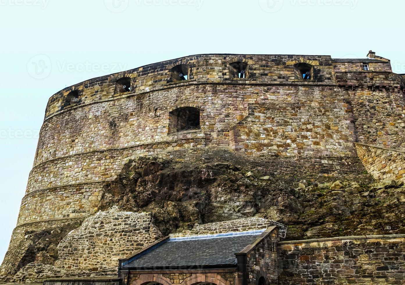 hdr castello di edimburgo in scozia foto