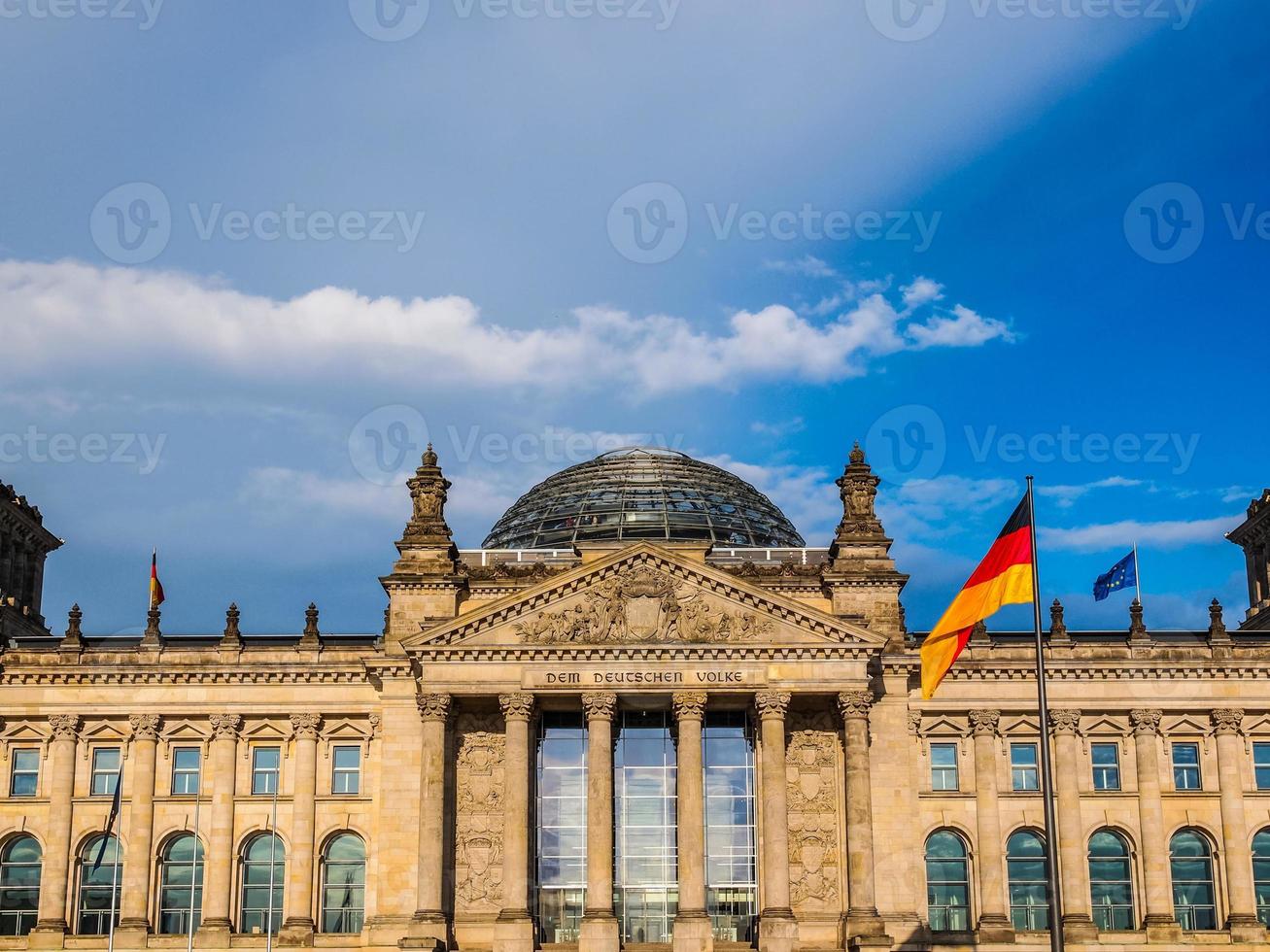 hdr reichstag a berlino foto