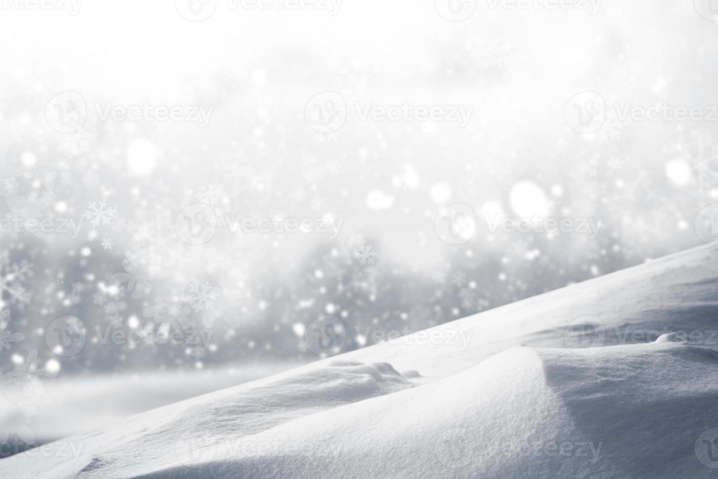 sfondo. paesaggio invernale. la consistenza della neve foto