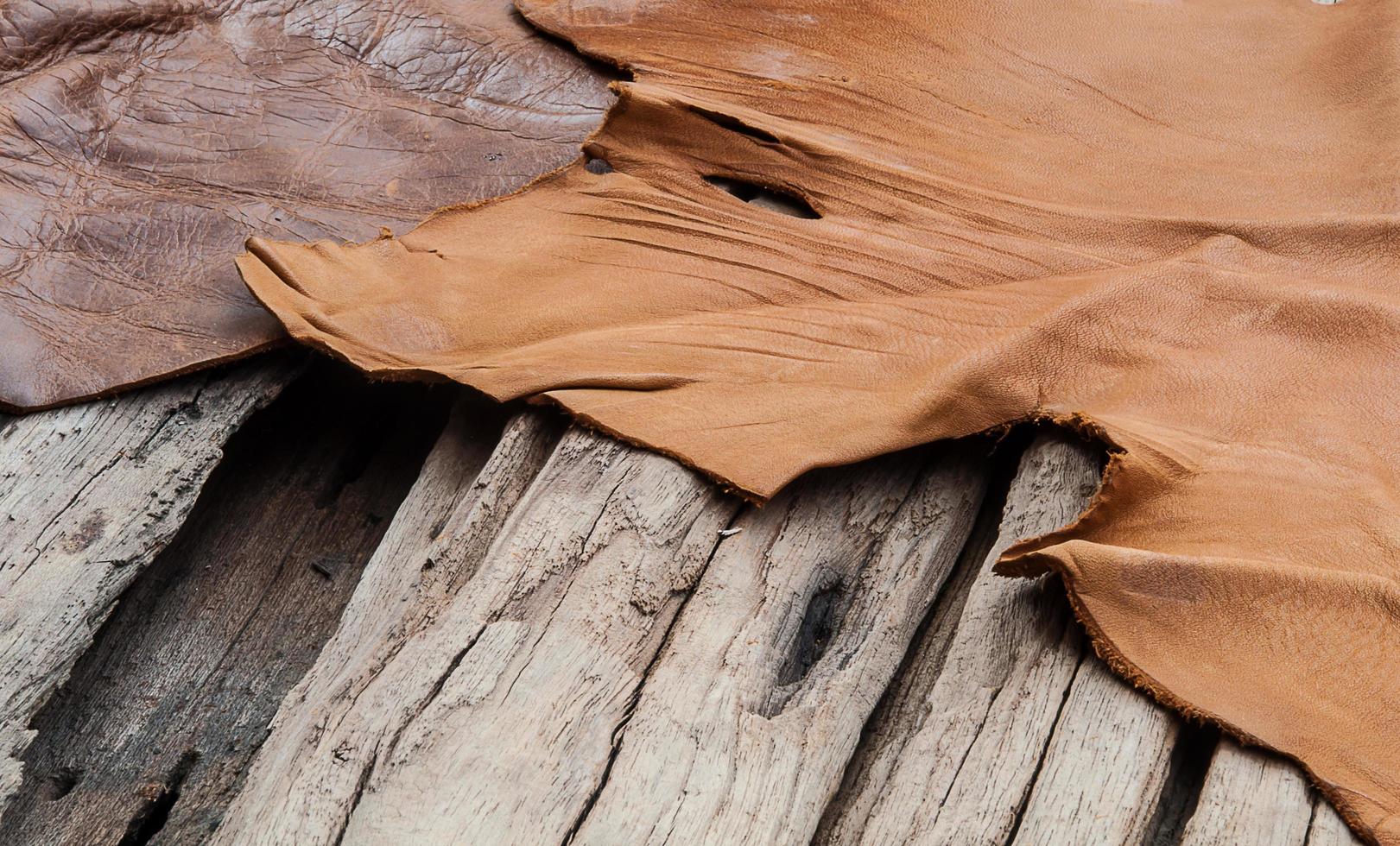 set di strumenti per cucire a mano in pelle foto