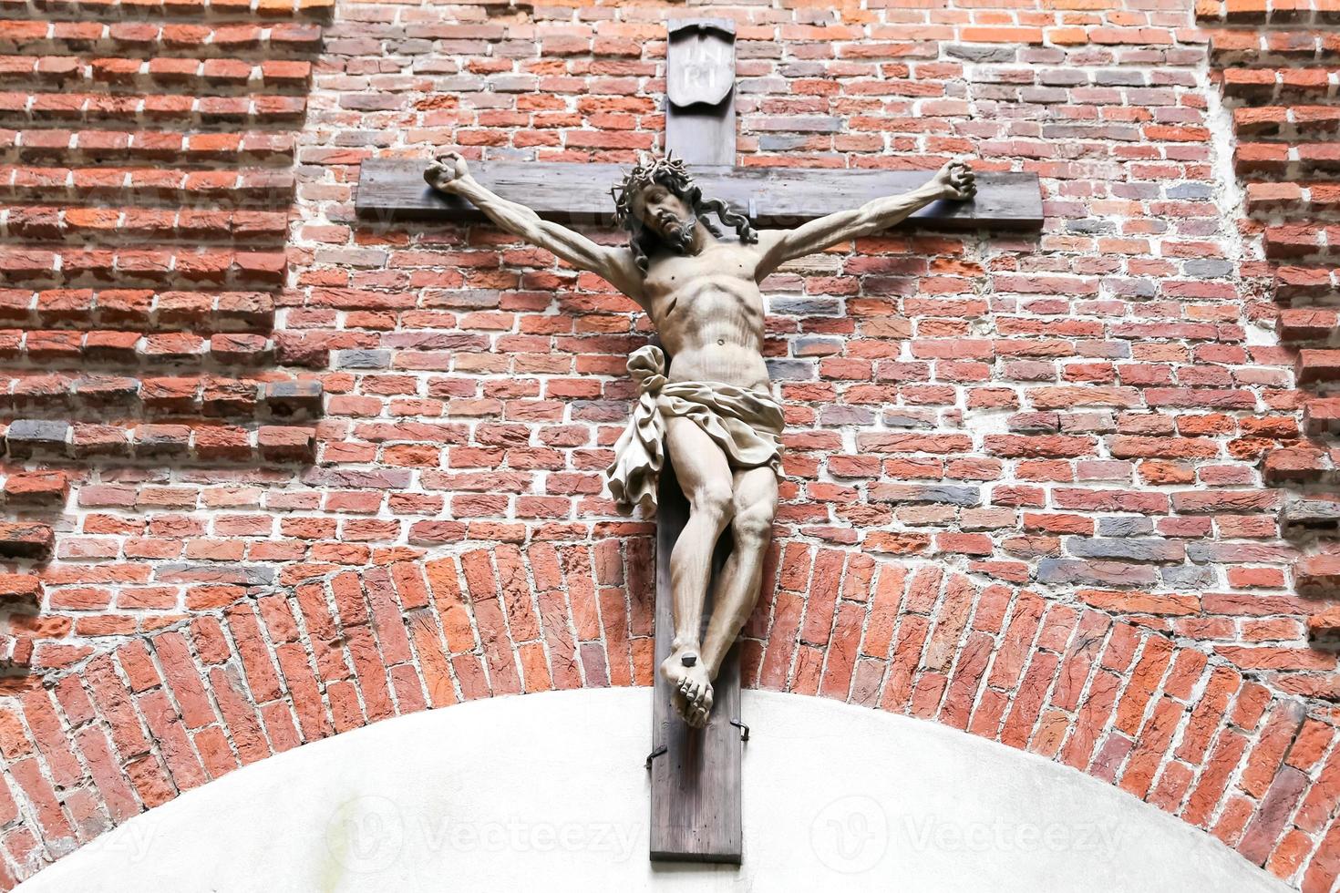 croce nella cattedrale armena di lviv, ucraina foto