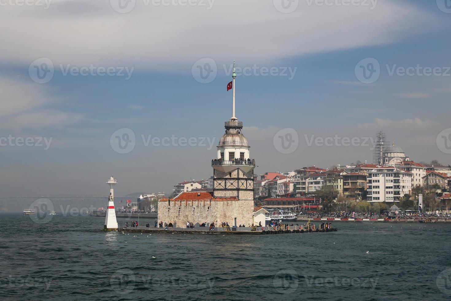 torre delle fanciulle a istanbul, turchia foto