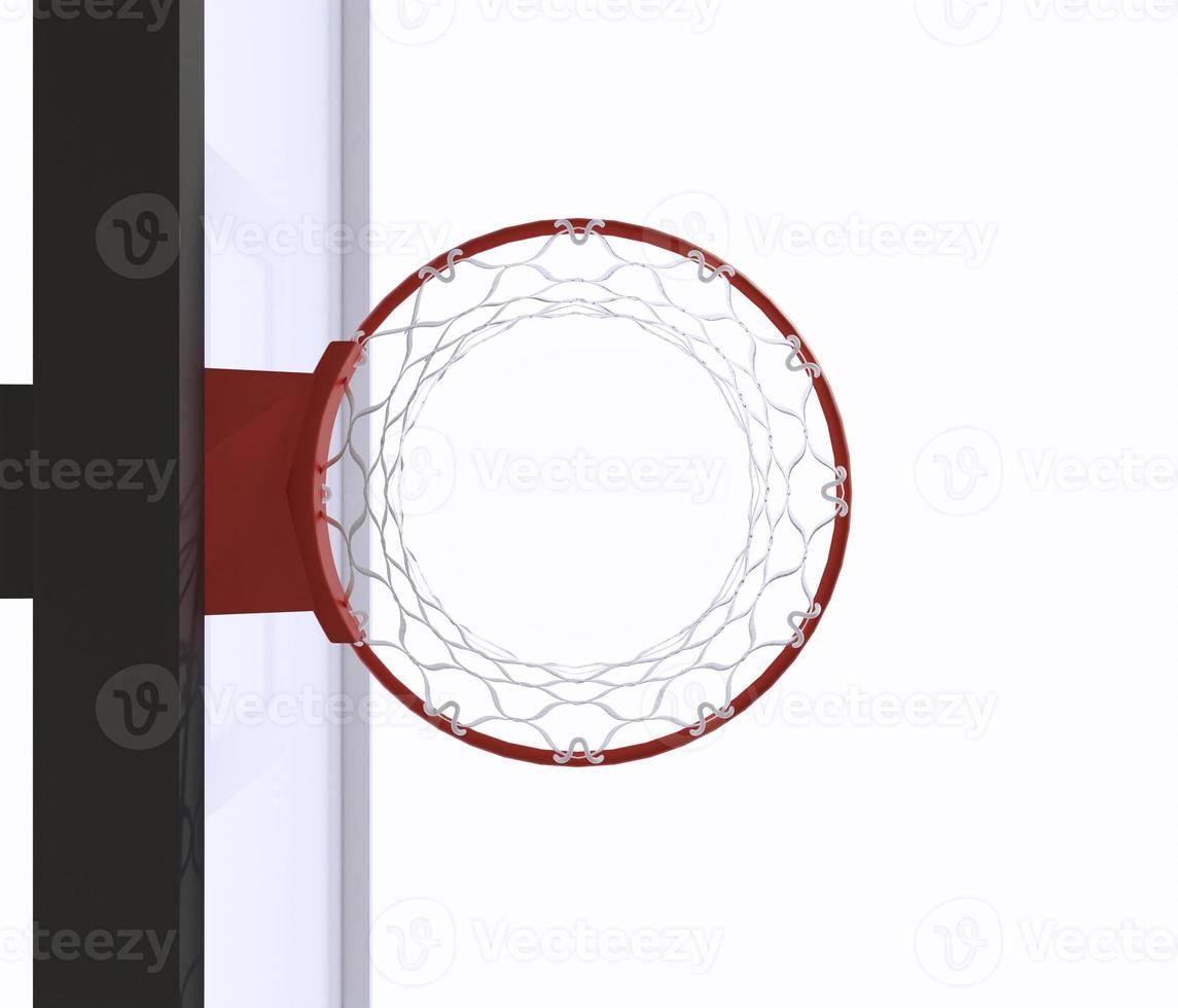 canestro da basket rete da basket. rendering 3d foto