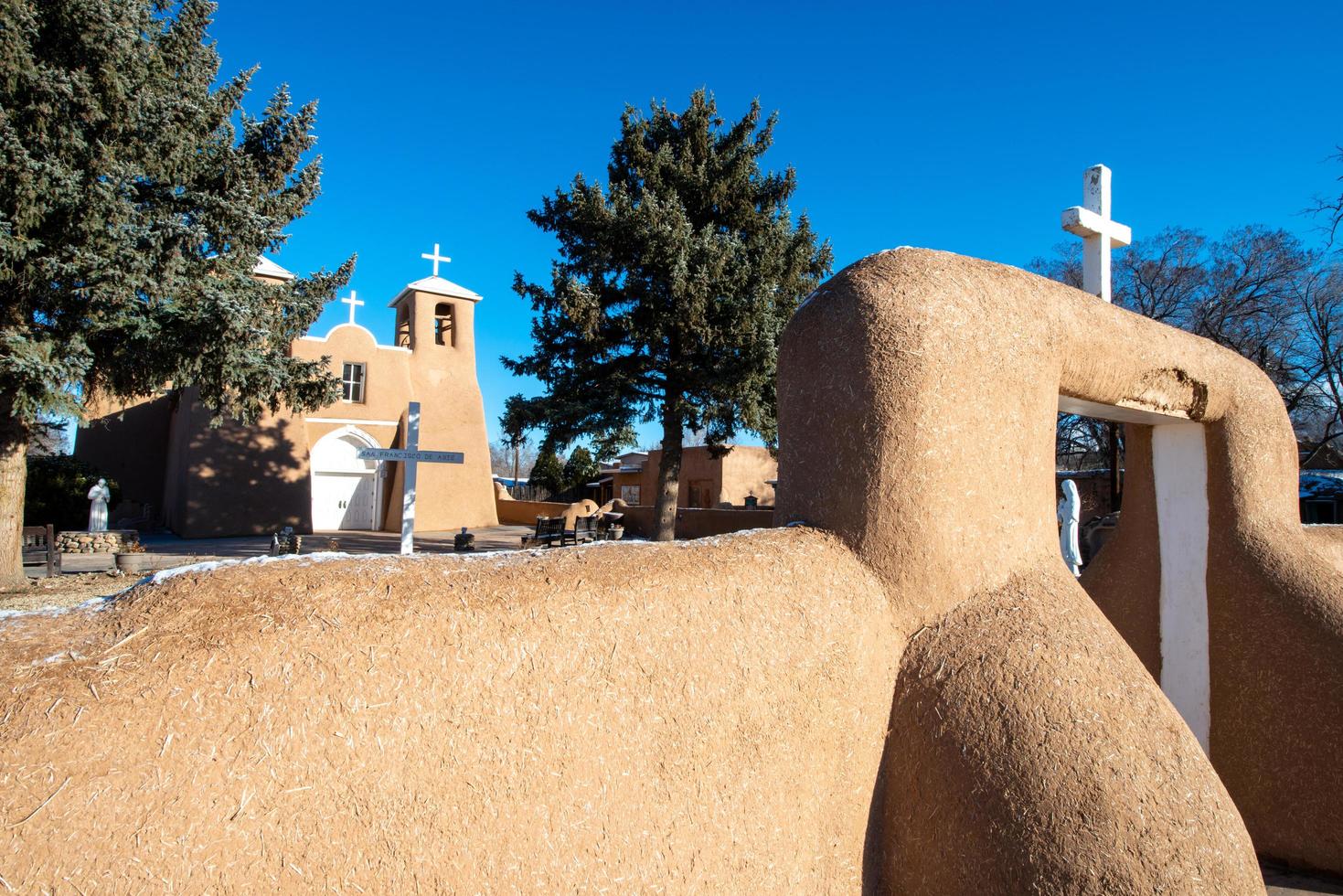 san francisco de asis chiesa taos new mexico foto