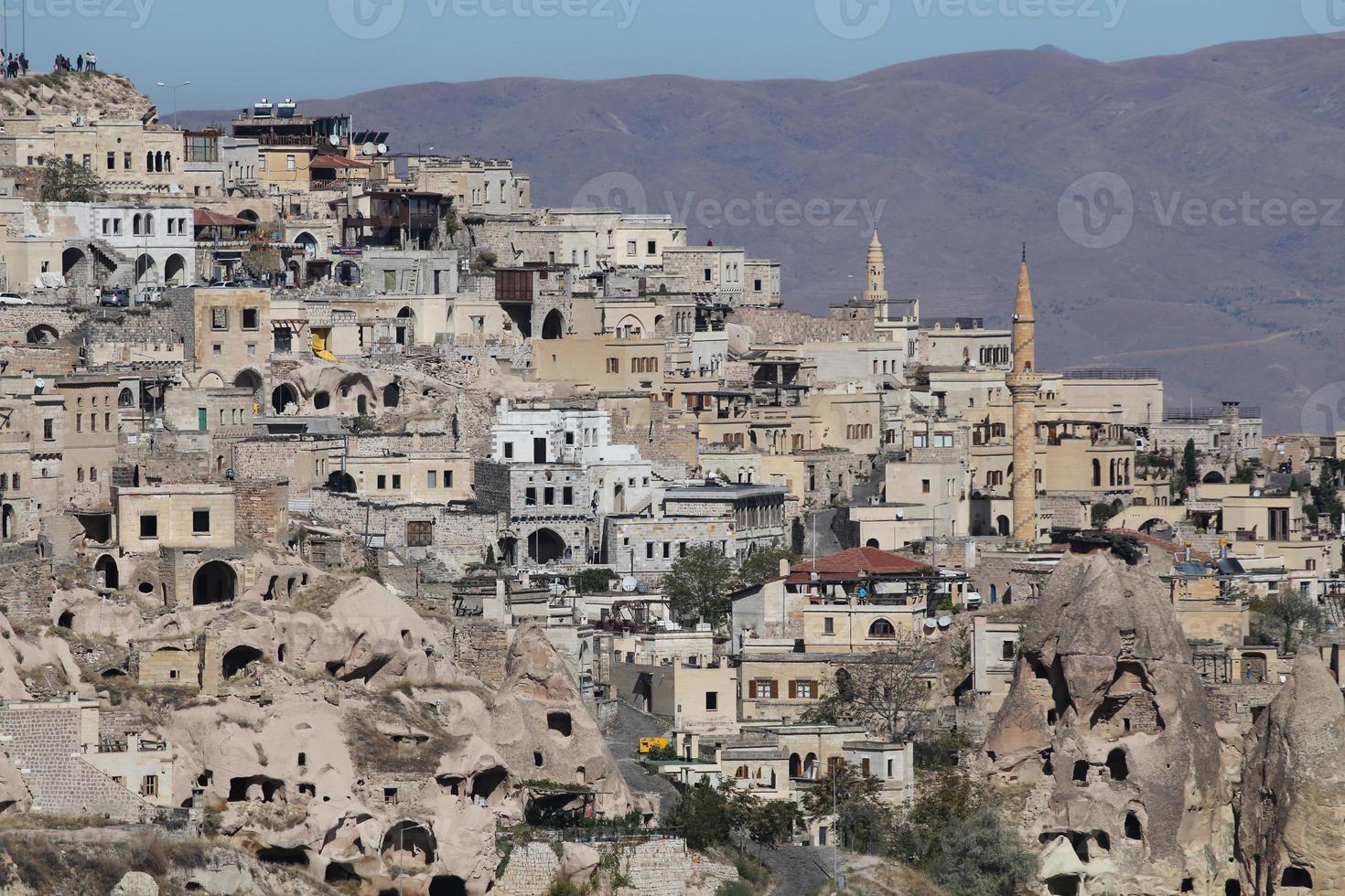 villaggio di uchisar in cappadocia, nevsehir, turchia foto