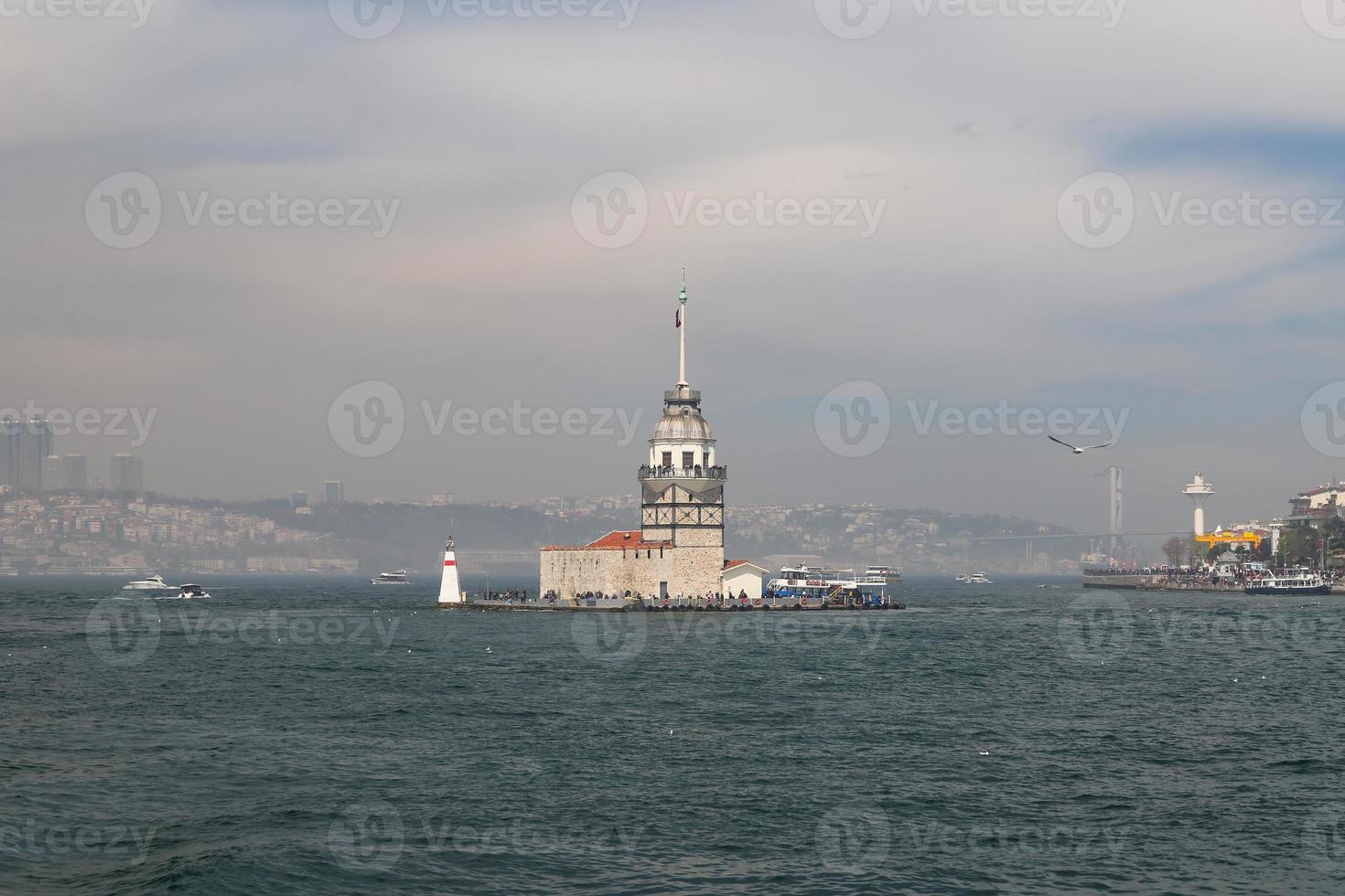 torre delle fanciulle a istanbul, turchia foto