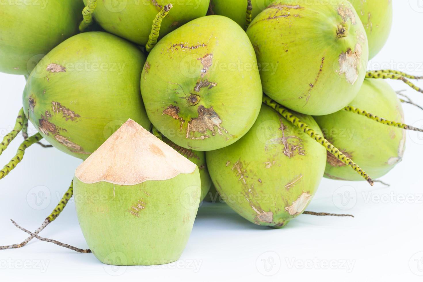 frutti di cocco per bere acqua foto