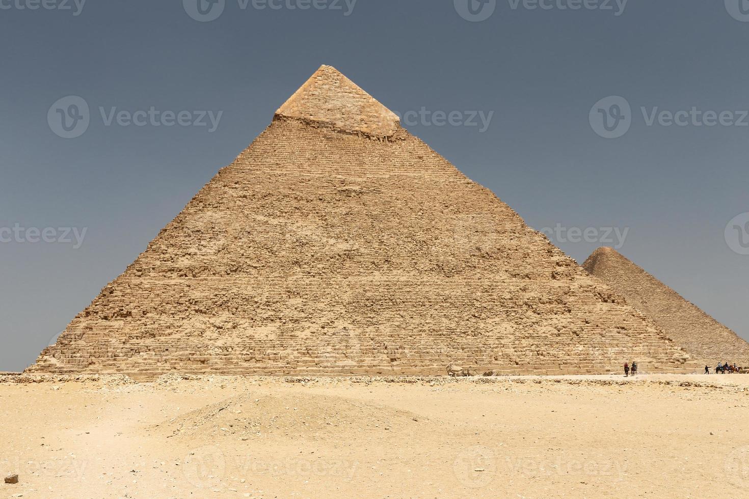 piramide di khafre nel complesso piramidale di giza, cairo, egitto foto