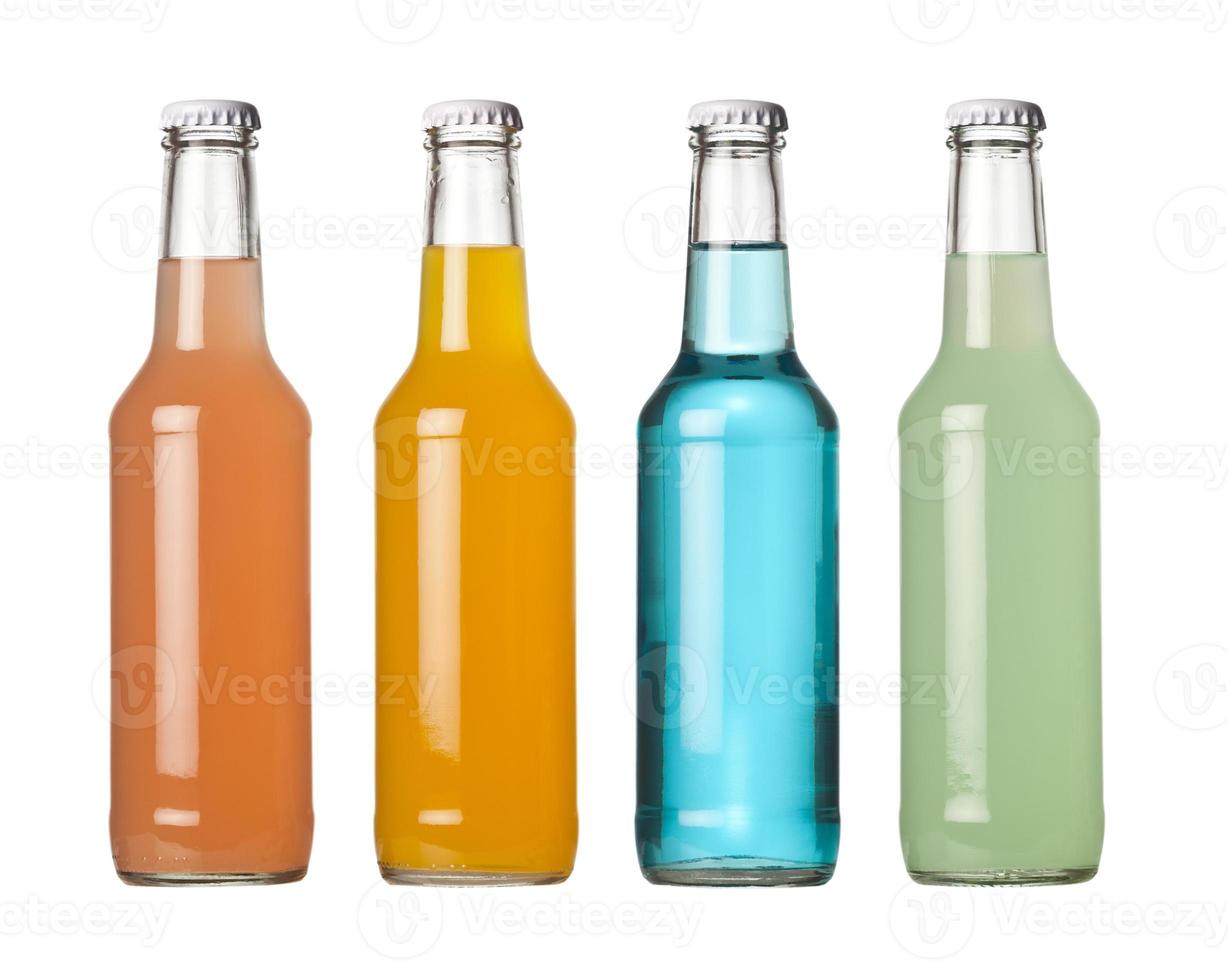 bevande in bottiglia colorate foto