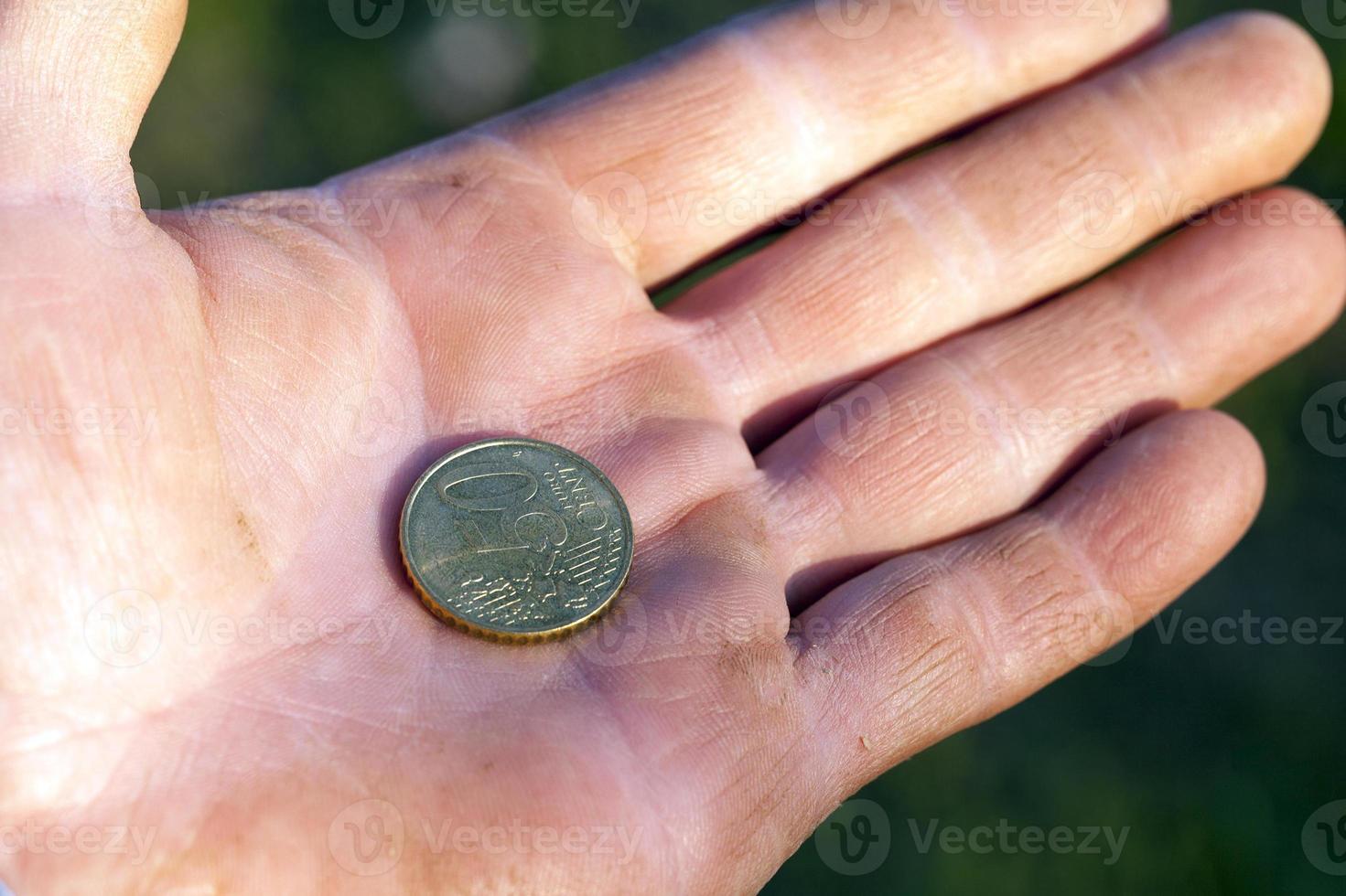 euro fotografato da vicino foto