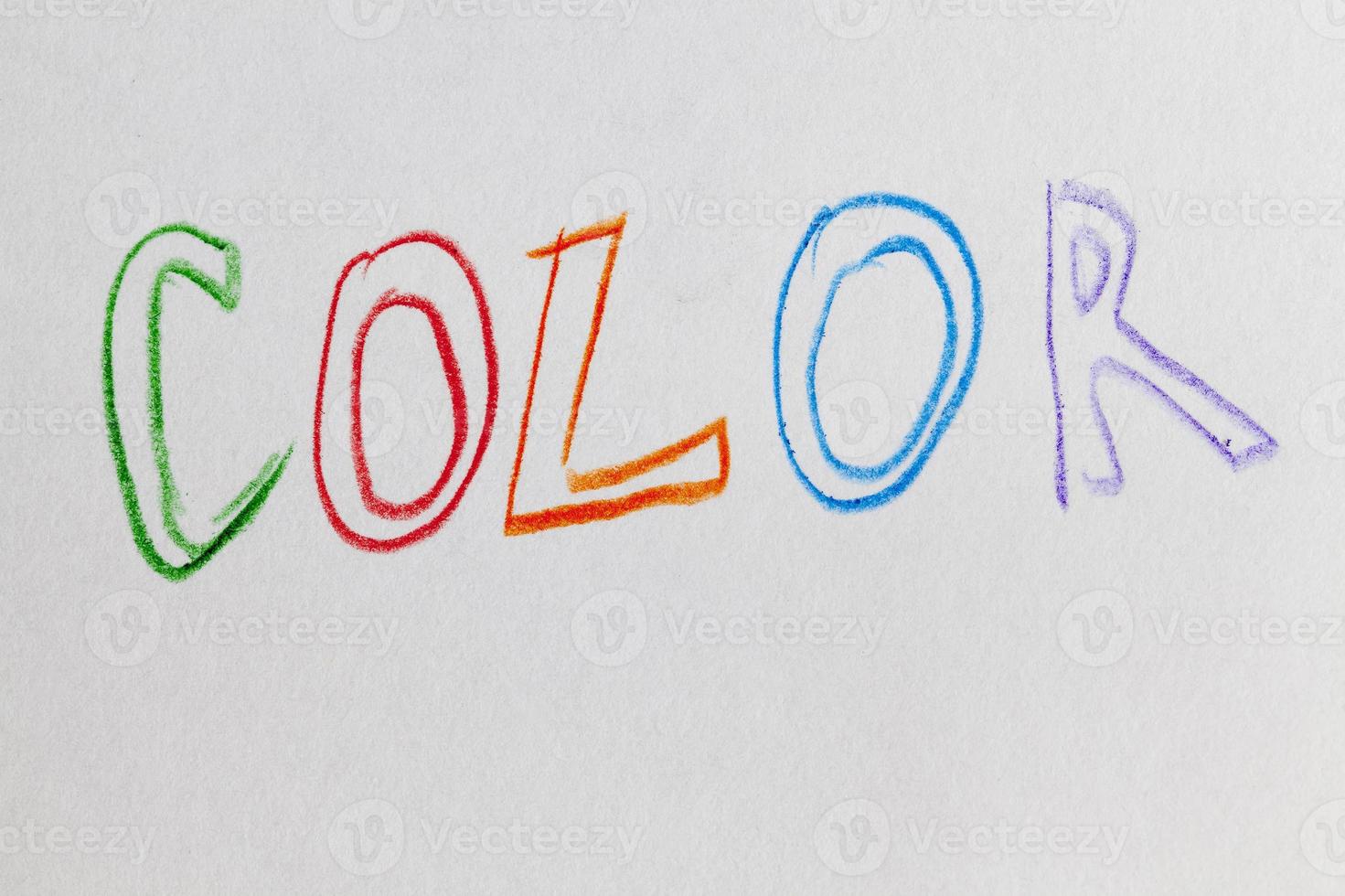 colore della parola disegnato foto