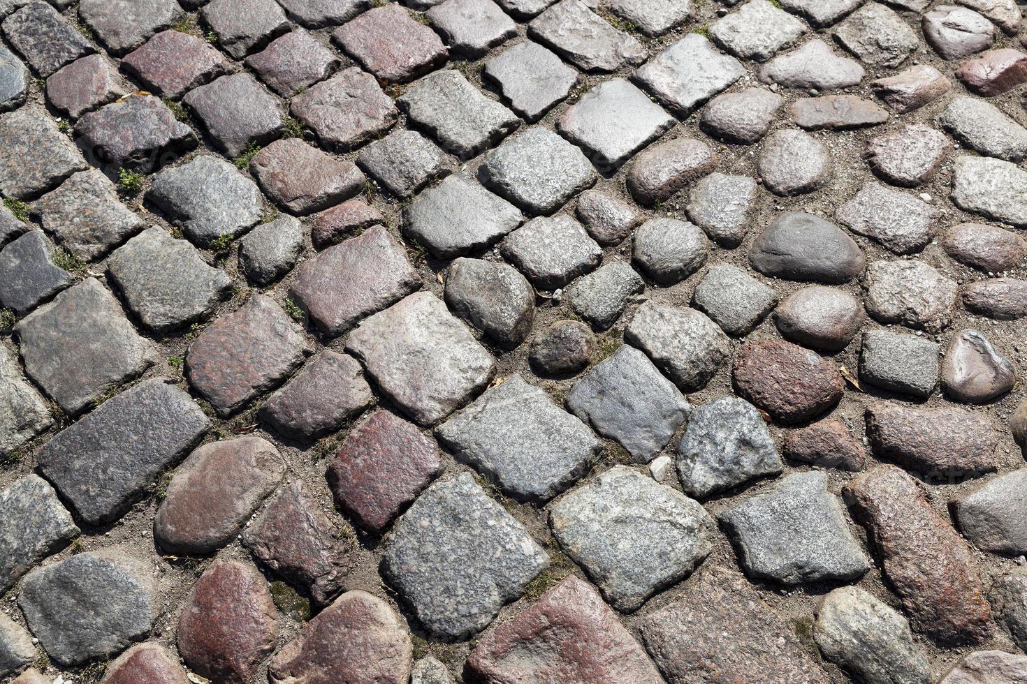 strada fatta di sassi foto