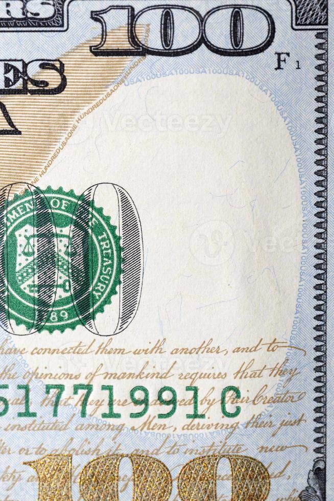 dettagli di dollari americani foto