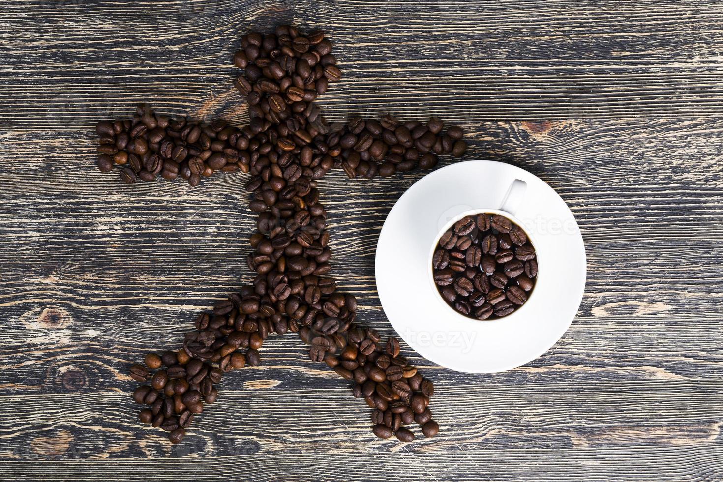 caffè tostato, primo piano foto