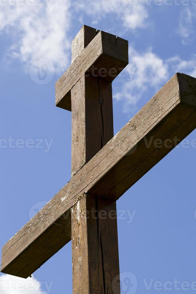 primo piano di croci religiose foto