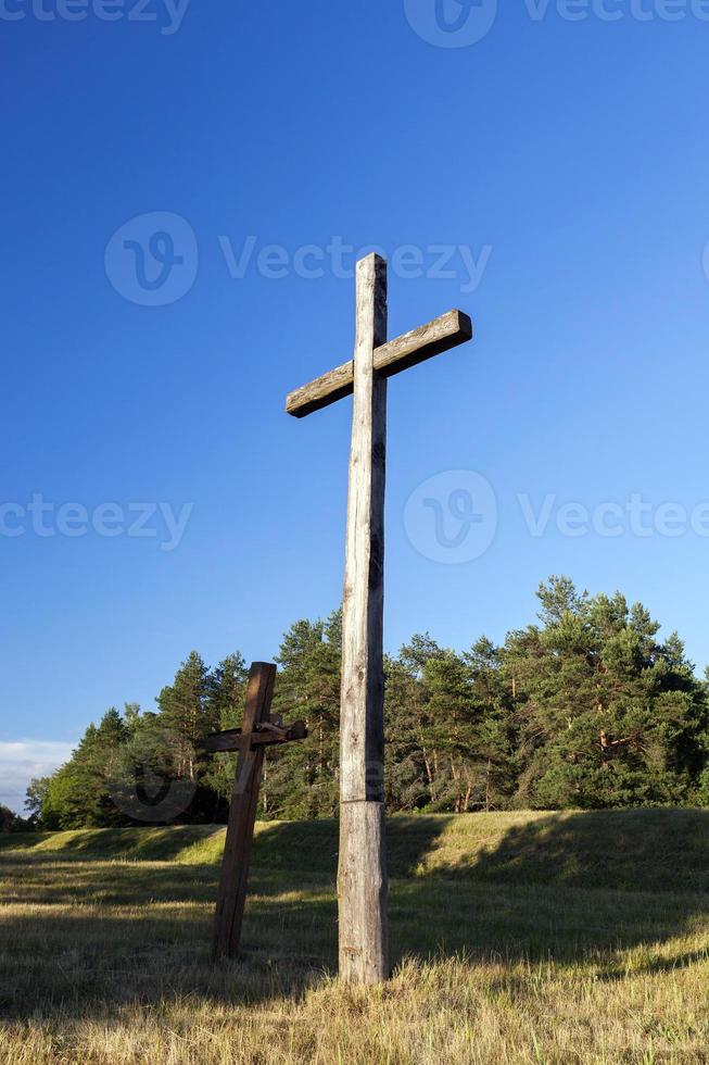 croci di legno, religione foto