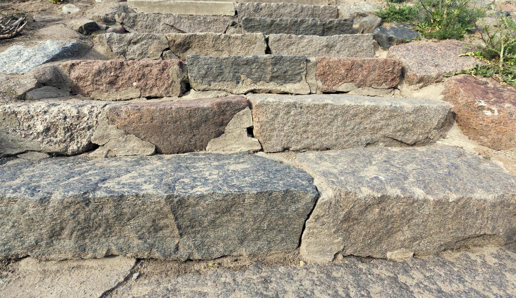 gradini di pietra, primo piano foto
