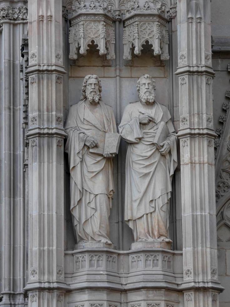 cattedrale gotica della città di barcellona foto