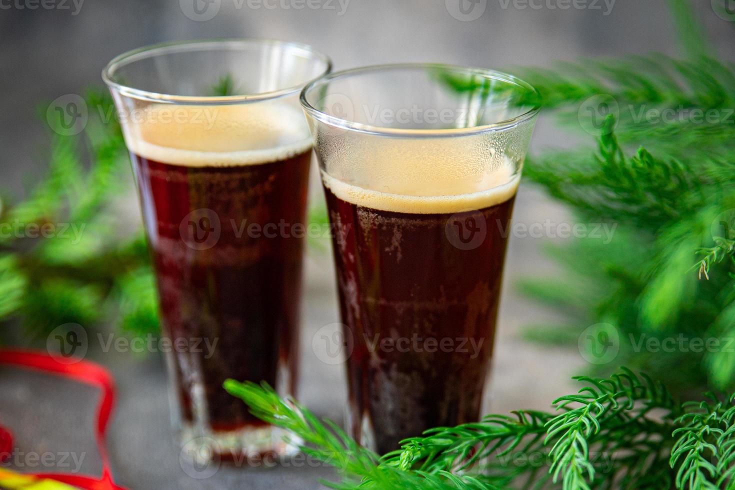 bevanda calda di natale caffè, cocktail, cacao capodanno dolce dolce casa vacanza atmosfera pasto cibo spuntino sul tavolo copia spazio cibo sfondo foto